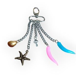 Chic Multi-Charm Keychain